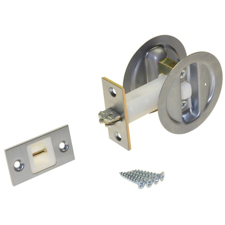 Johnson Hardware Johnson Hardware Satin Nickel Silver Steel Pocket Door Privacy Lock 152115P1